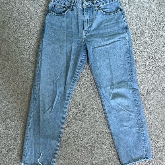 Topshop Crop Straight Leg Jeans - Picture 5 of 6
